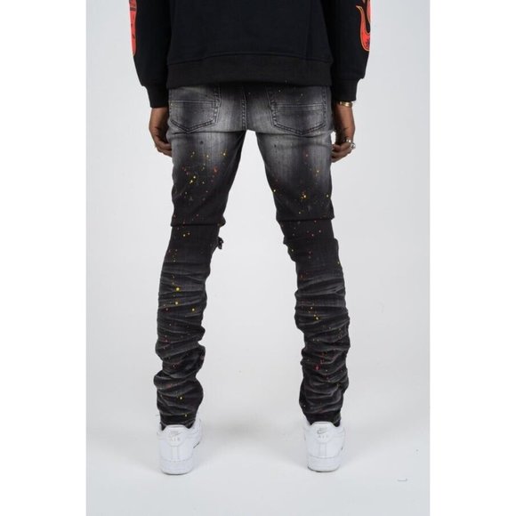 GFTDLA LOS ANGELES Jeans Denim Street Wear BROC BLACK JEANS NWT 36X32 NWT 94.99 - Picture 5 of 11